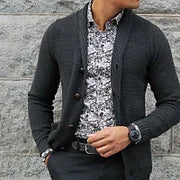 Single-breasted Knit Sweater Cardigan - DUVAL
