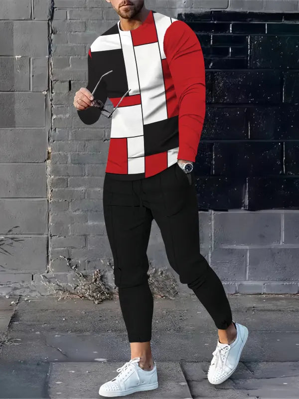 Long Sleeve Casual Two-piece Set - DUVAL