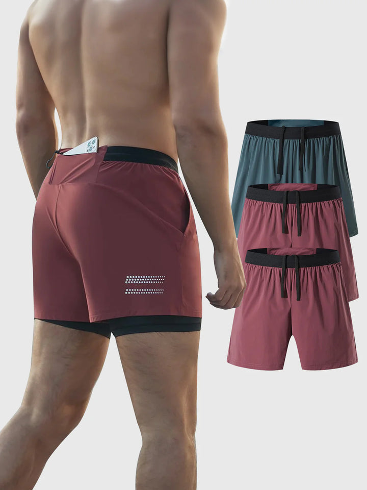 3-Pack 5" Pace Breaker Short 2-in-1 Lined - DUVAL