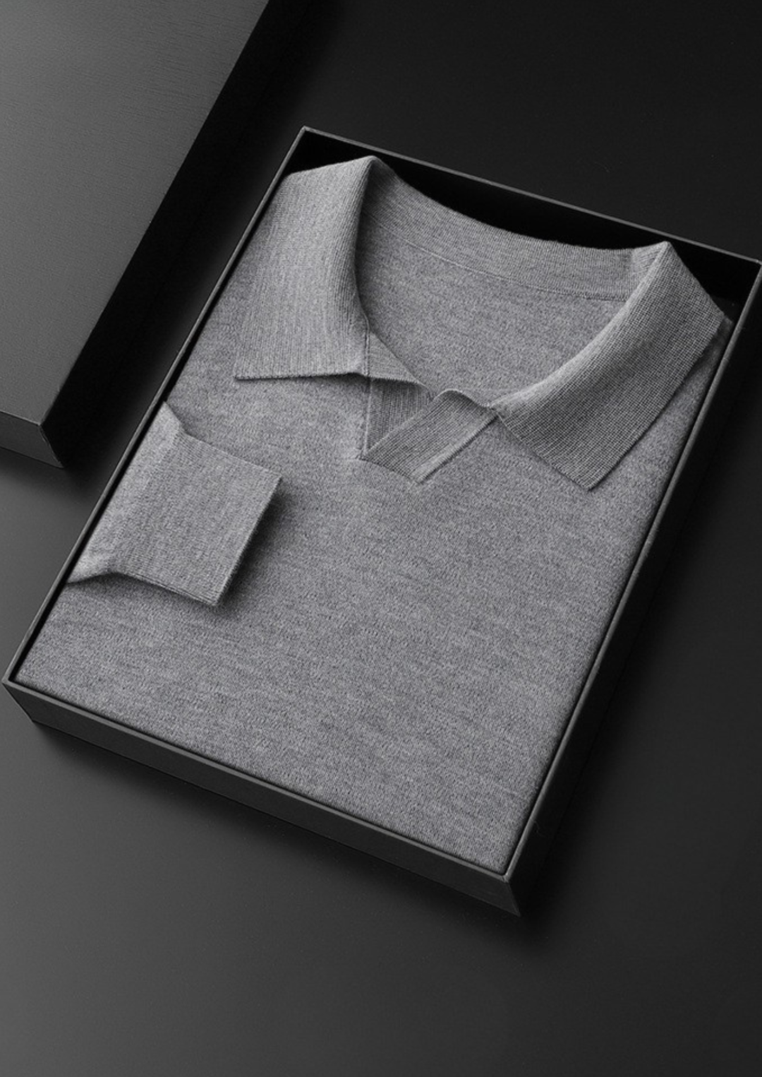 Premium Cashmere Buttonless Sweater Polo