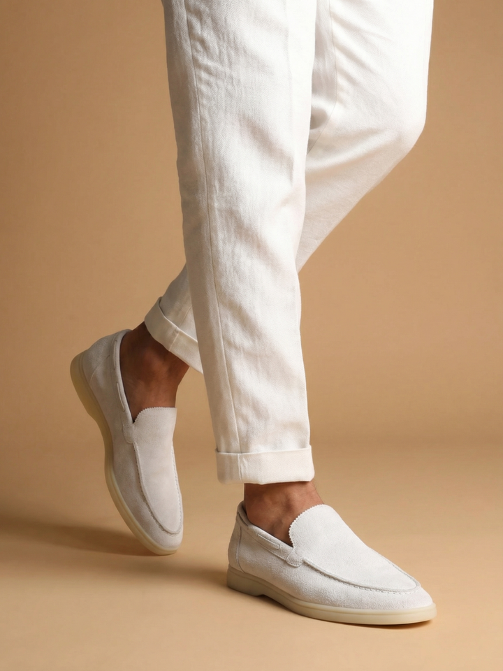White Yacht Loafers