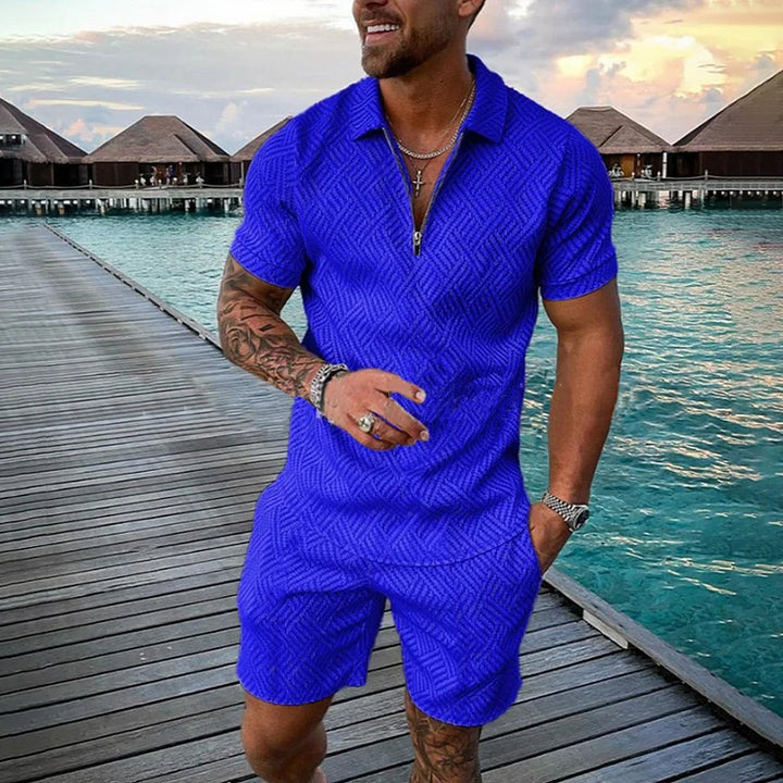 Casual Polo Shirt And Shorts Co-Ord - DUVAL