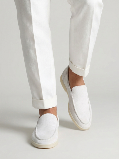White Yacht Loafers
