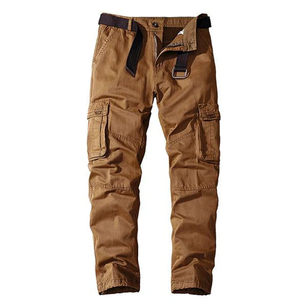 CASUAL STRAIGHT MULTI-POCKET CARGO PANTS