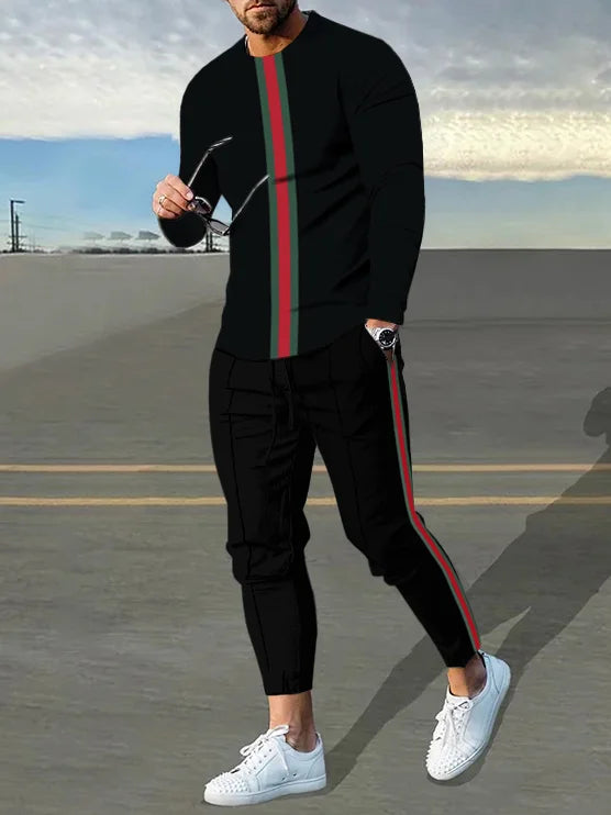 Long Sleeve Casual Two-piece Set - DUVAL