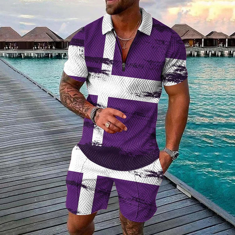 Maven Polo Shirt And Shorts Co-Ord - DUVAL