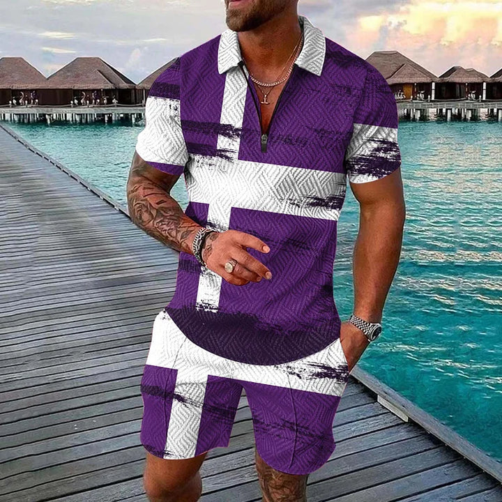 Maven Polo Shirt And Shorts Co-Ord - DUVAL