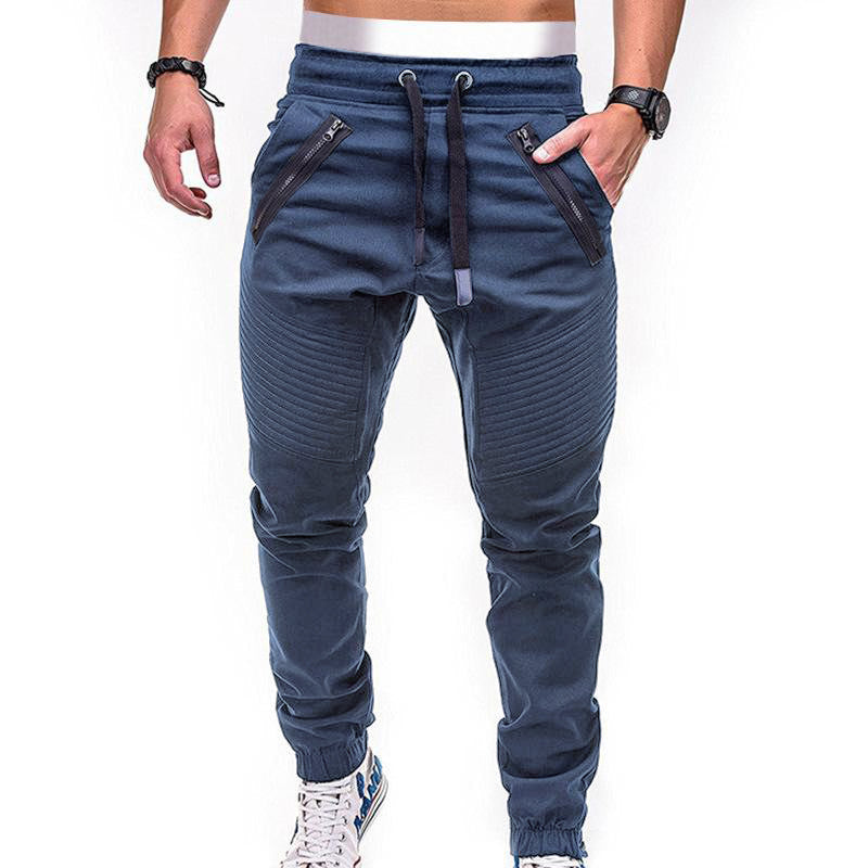 men's-casual-lace-up-elastic-waist-loose-sweat-pants