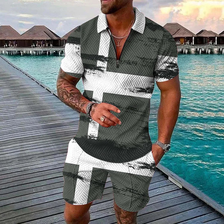 Maven Polo Shirt And Shorts Co-Ord - DUVAL