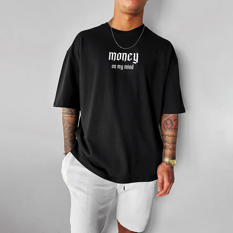 Oversize Money Print T-Shirt