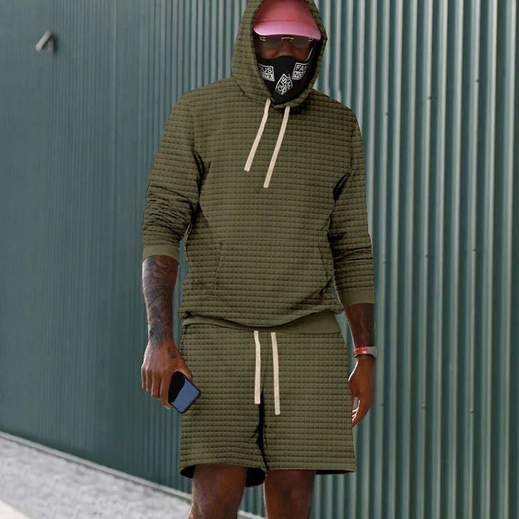Loverance Checkered Hoodie &amp; Shorts Co-Ord - DUVAL