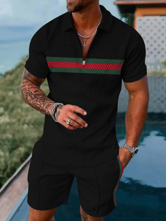 Hadrian Polo Shirt And Shorts Co-Ord - DUVAL