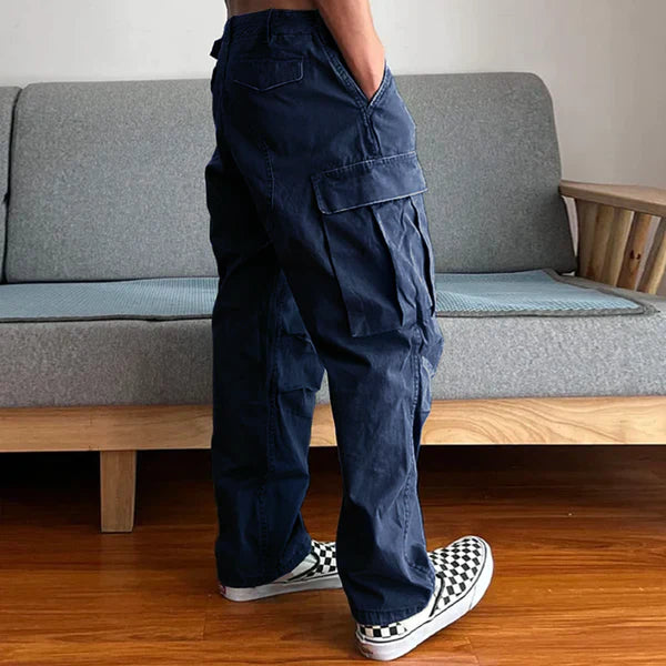 Loose Large Pocket Wear-resistant Cargo Paratrooper Pants