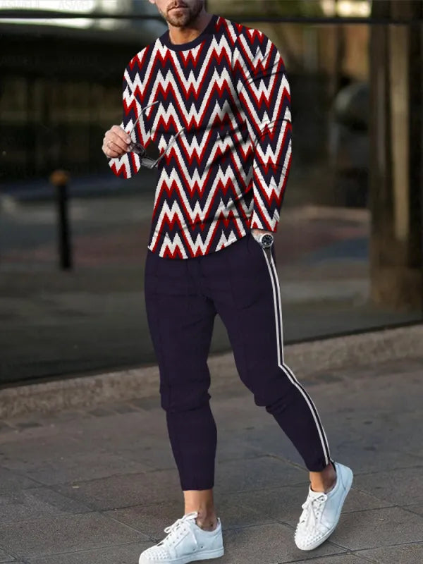 Long Sleeve Casual Two-piece Set - DUVAL