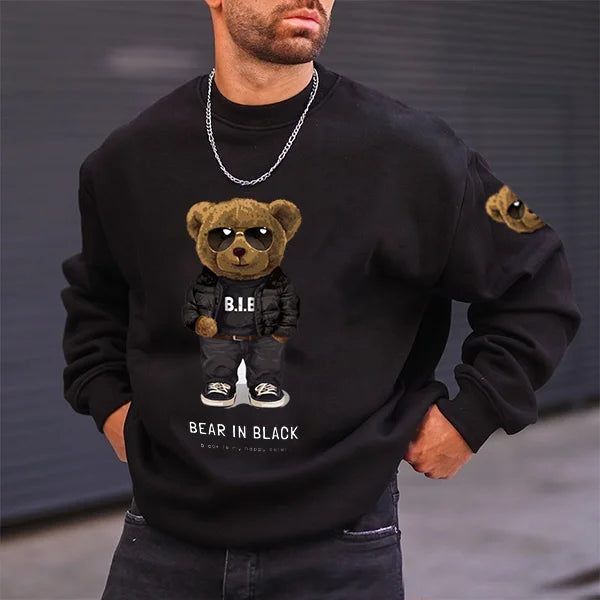 Teddy Bear Men'S Casual Sweatshirt