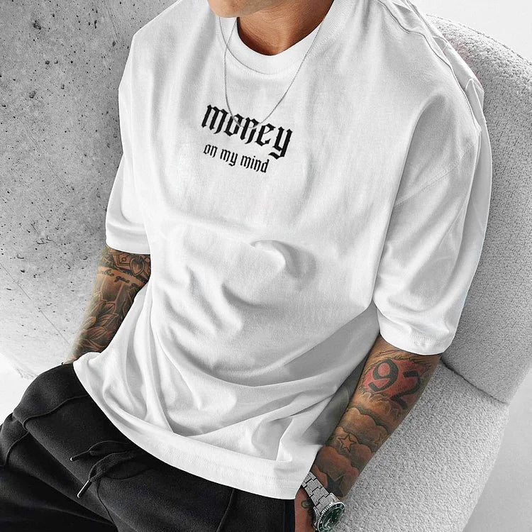 Oversize Money Print T-Shirt