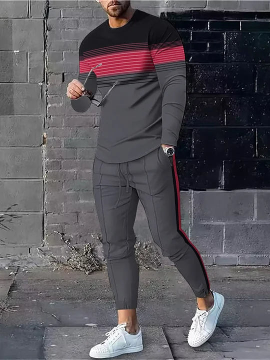 Long Sleeve Casual Two-piece Set - DUVAL