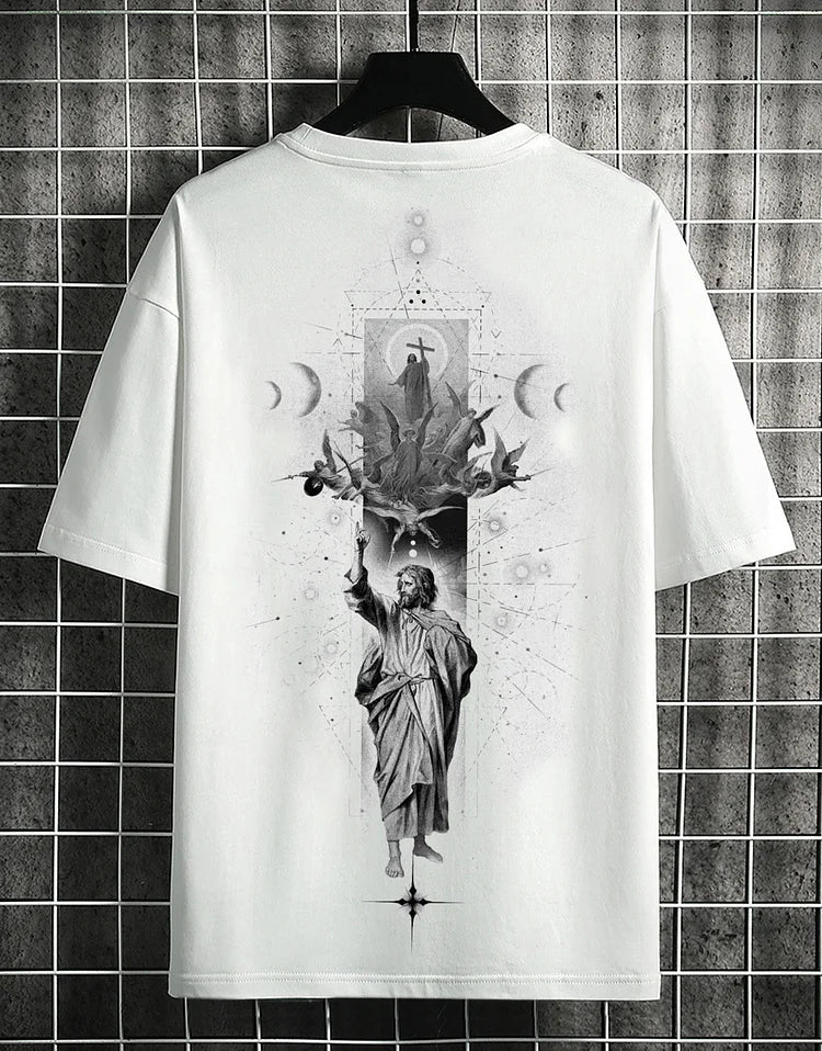 Holy Jesus God Art Illustration T-Shirt - DUVAL