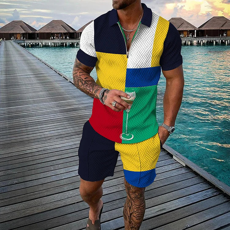 Umbra Polo Shirt And Shorts Co-Ord - DUVAL