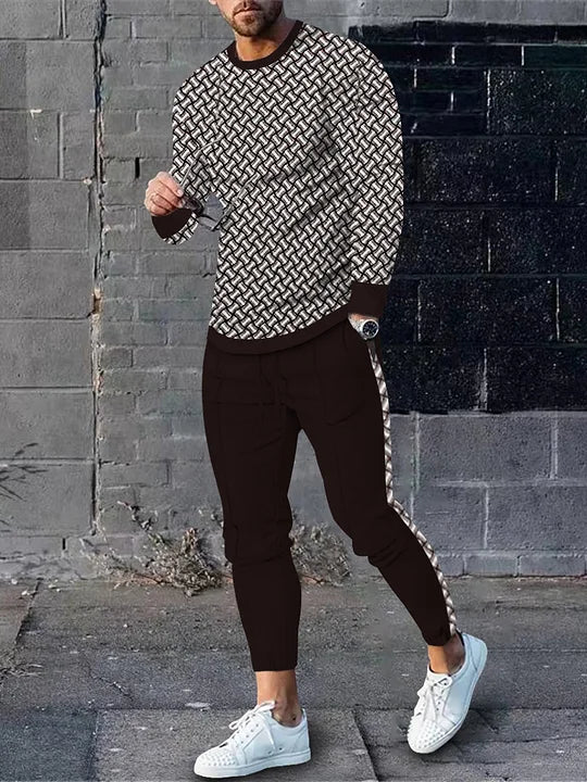 Long Sleeve Casual Two-piece Set - DUVAL