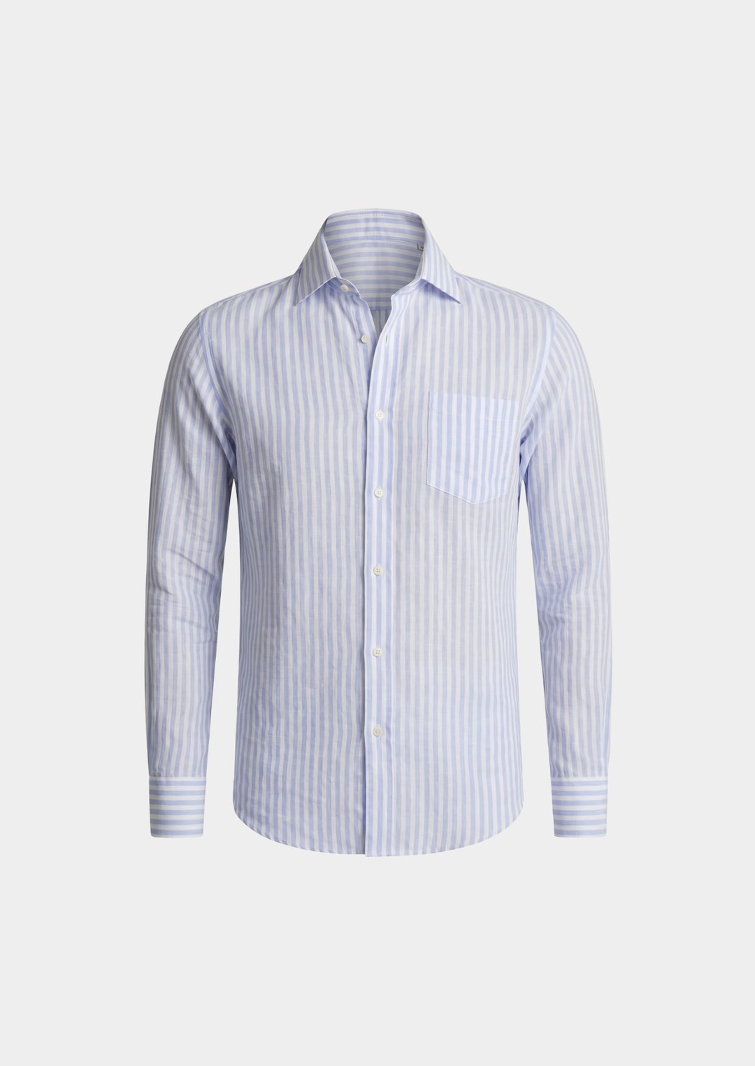 Portofino Striped Coastal Shirt - Light Blue