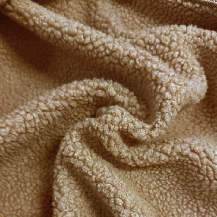 Winter Lambswool Warm Lapel Multi-pocket Thick Coat - DUVAL