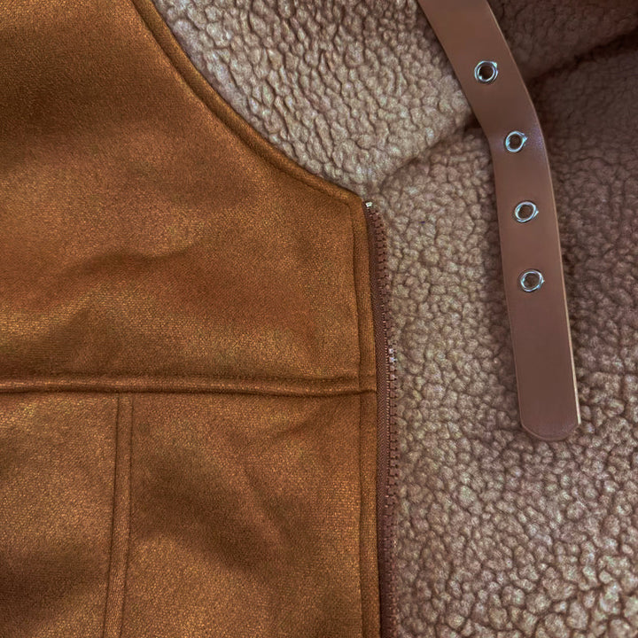 Winter Lambswool Warm Lapel Multi-pocket Thick Coat - DUVAL