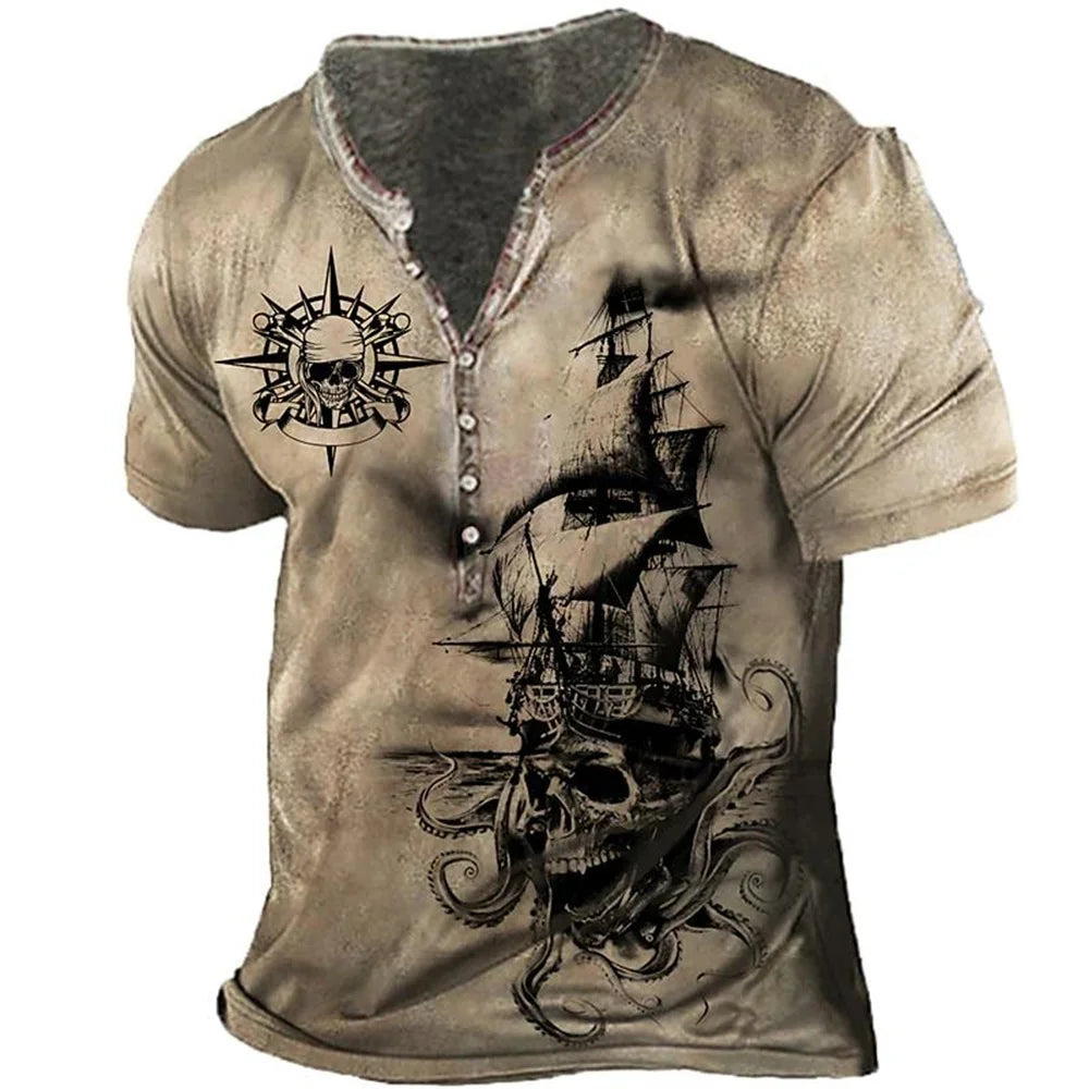 Pirate Ship Vintage T-Shirt
