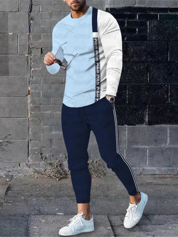 Long Sleeve Casual Two-piece Set - DUVAL