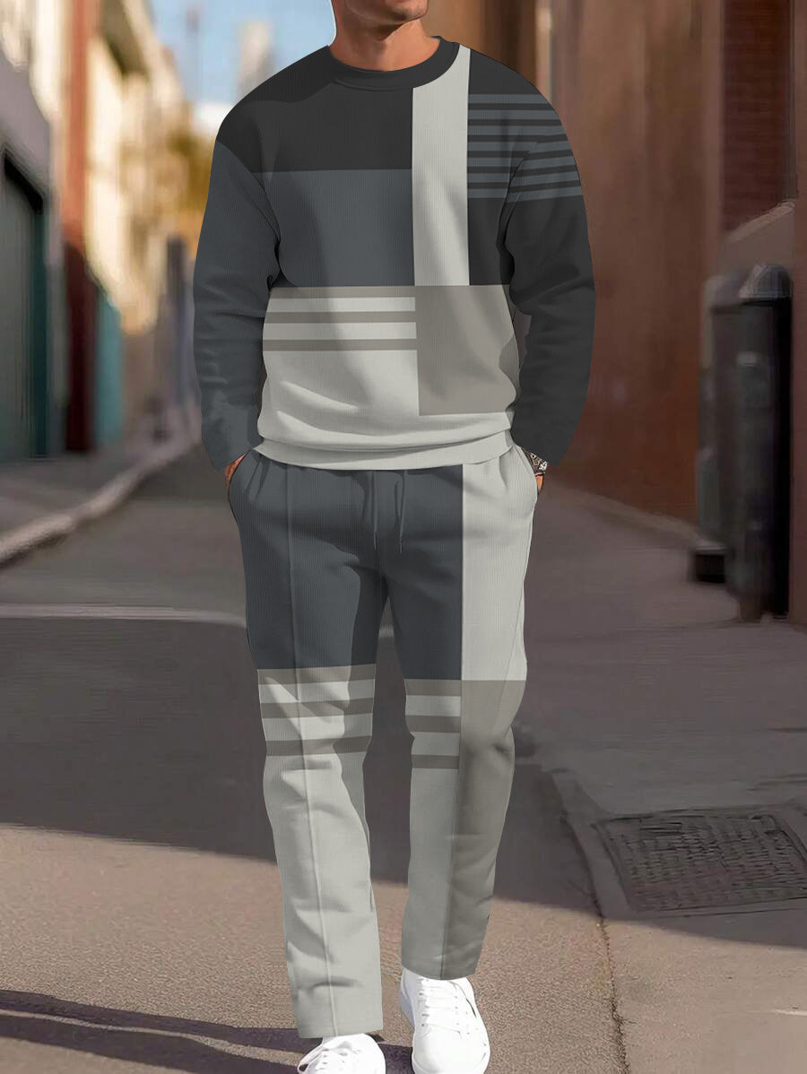 Long Sleeve Casual Two-piece Set - DUVAL
