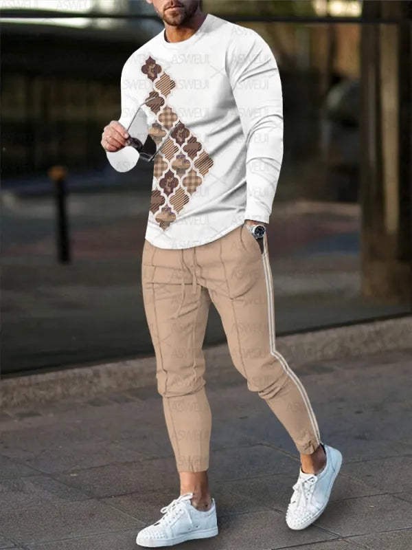 Long Sleeve Casual Two-piece Set - DUVAL