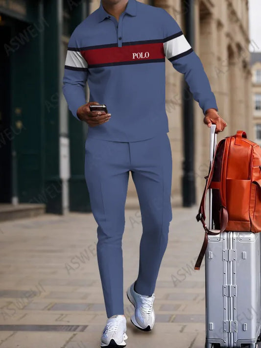 Long Sleeve Zipper Two-piece Set