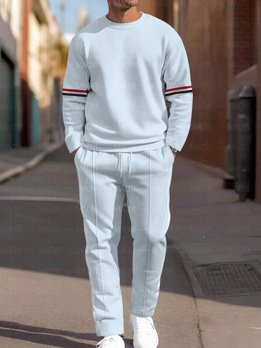 Long Sleeve Casual Two-piece Set - DUVAL