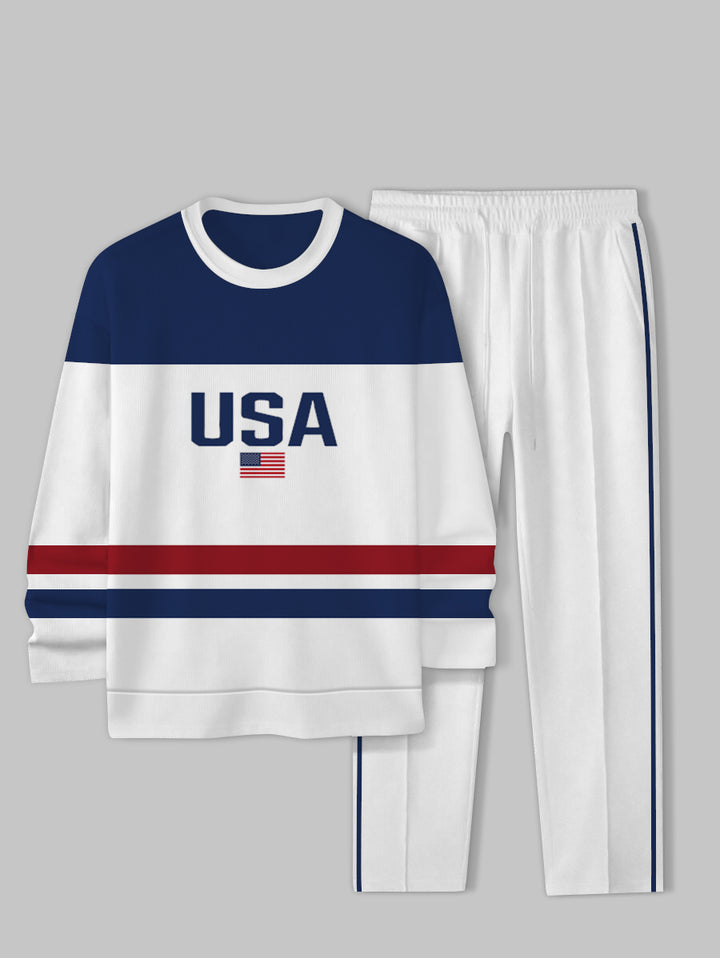 Long Sleeve Casual Two-piece Set - DUVAL
