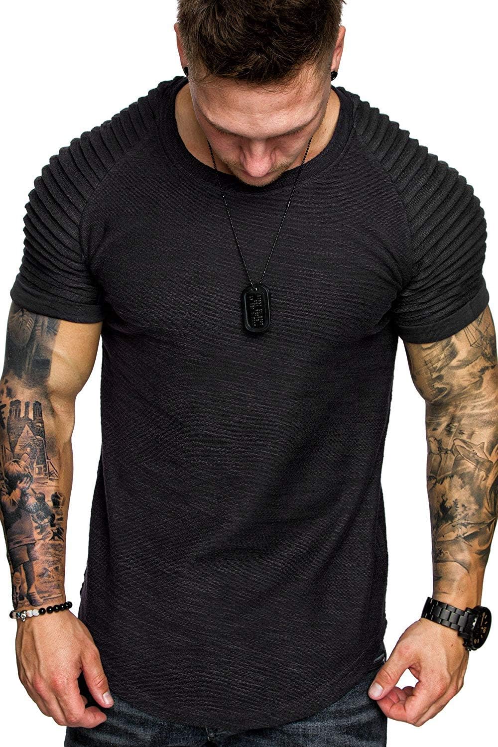 The DUVAL Pleated T-Shirt - DUVAL