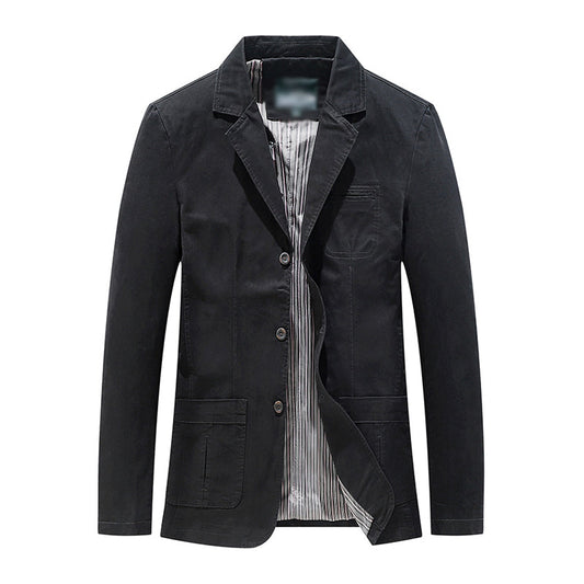 Casual  Lapel Solid Color Single Breasted Blazer