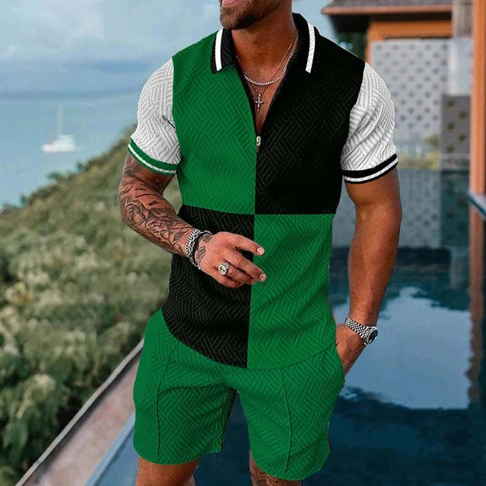 Lucky Irish Celtic Polo Shirt And Shorts Co-Ord - DUVAL