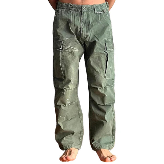 Loose Large Pocket Wear-resistant Cargo Paratrooper Pants