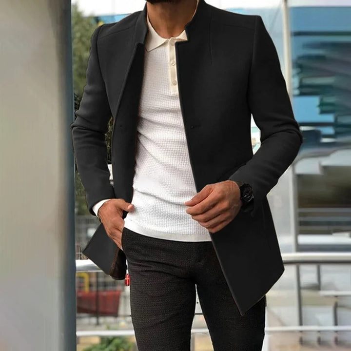 Solid Color Stand Collar Casual Fashion Short Coat - DUVAL