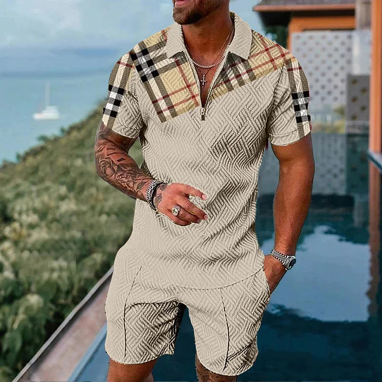 Cassander Polo Shirt And Shorts Co-Ord - DUVAL