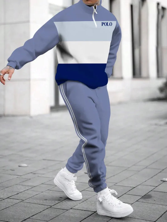 Long Sleeve Zipper Two-piece Set