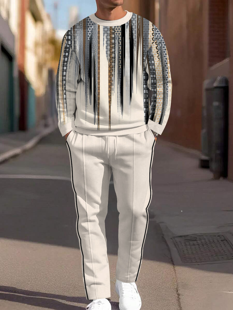 Long Sleeve Casual Two-piece Set - DUVAL
