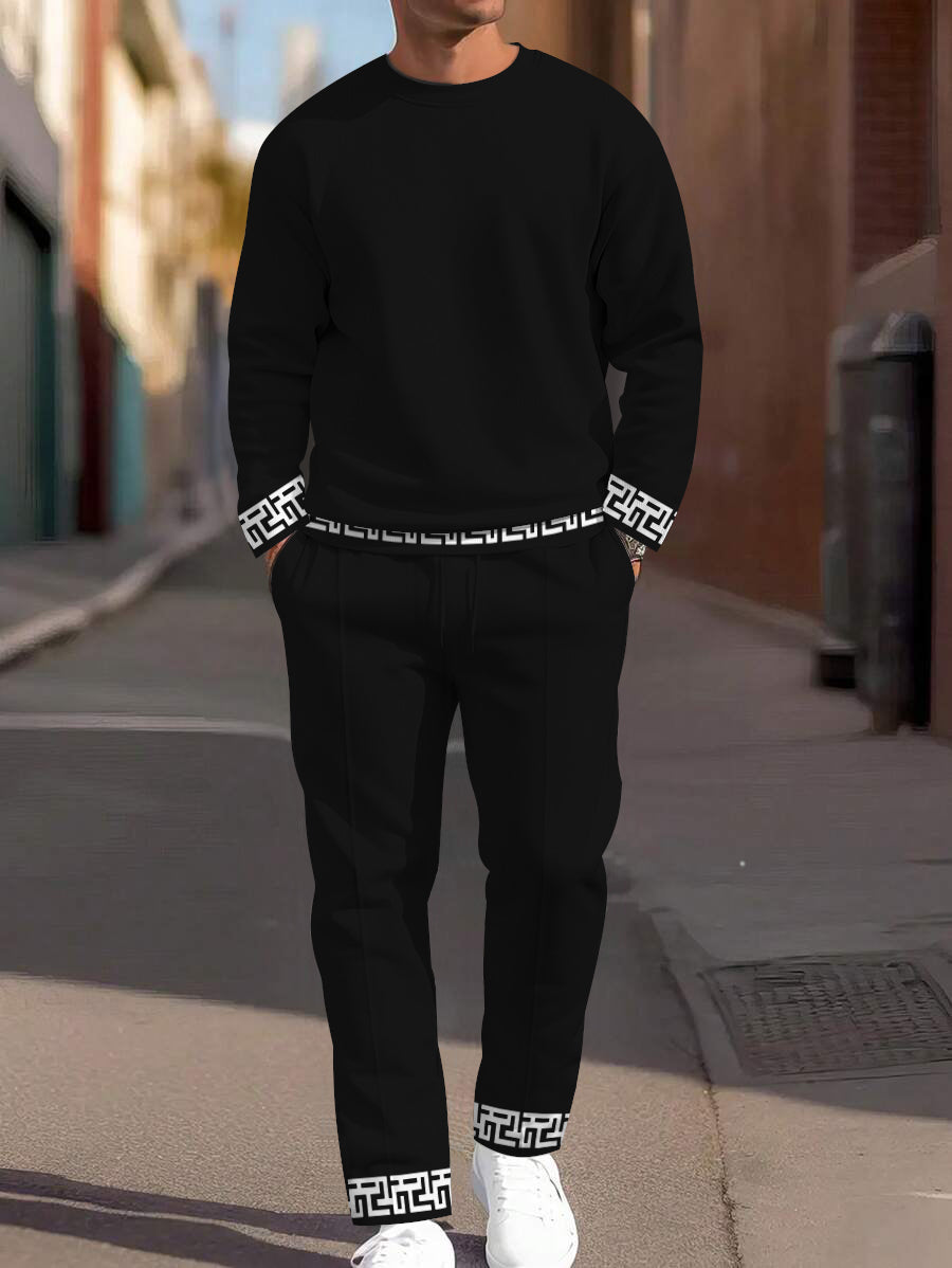 Long Sleeve Casual Two-piece Set - DUVAL