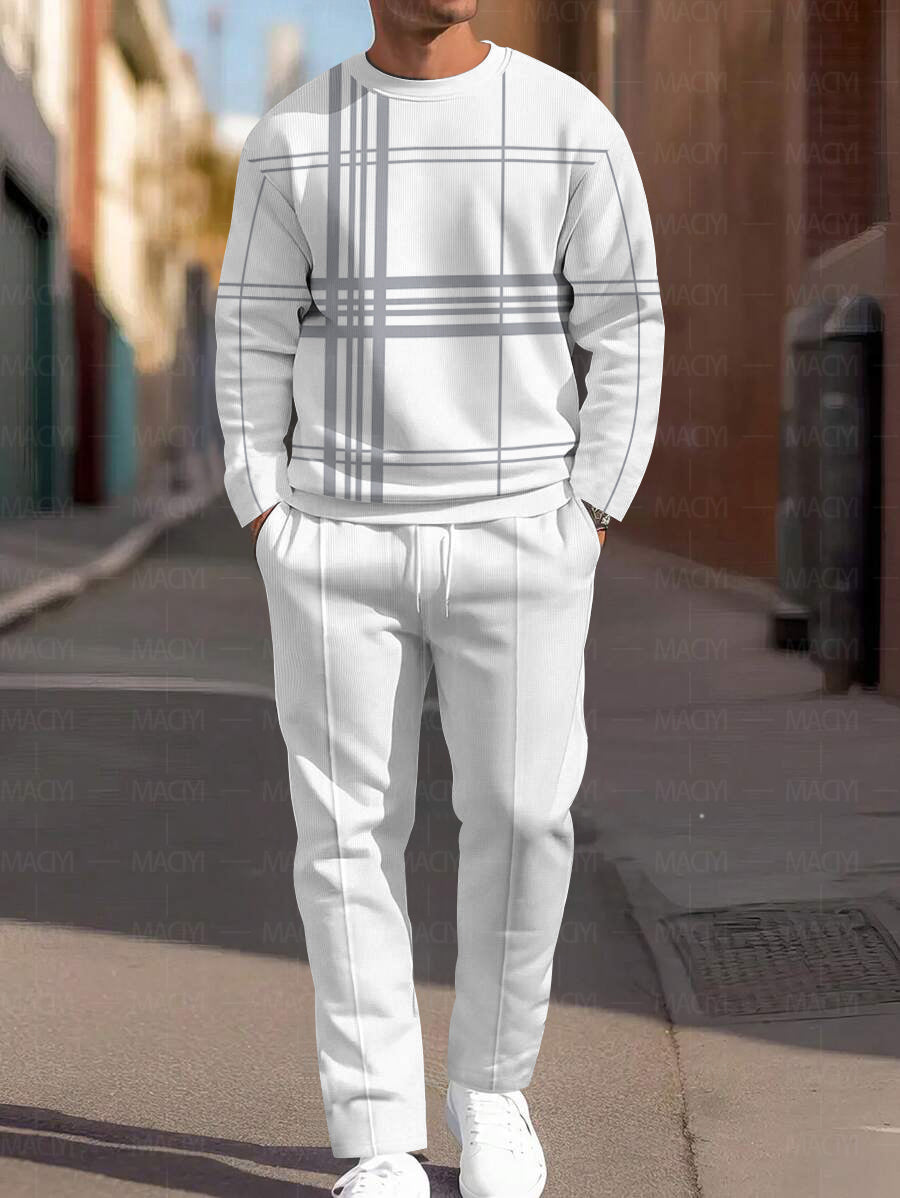Long Sleeve Casual Two-piece Set - DUVAL