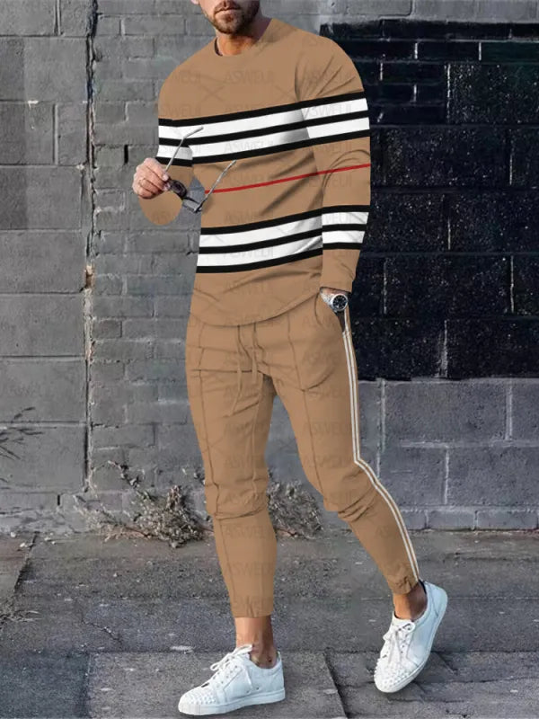 Long Sleeve Casual Two-piece Set - DUVAL