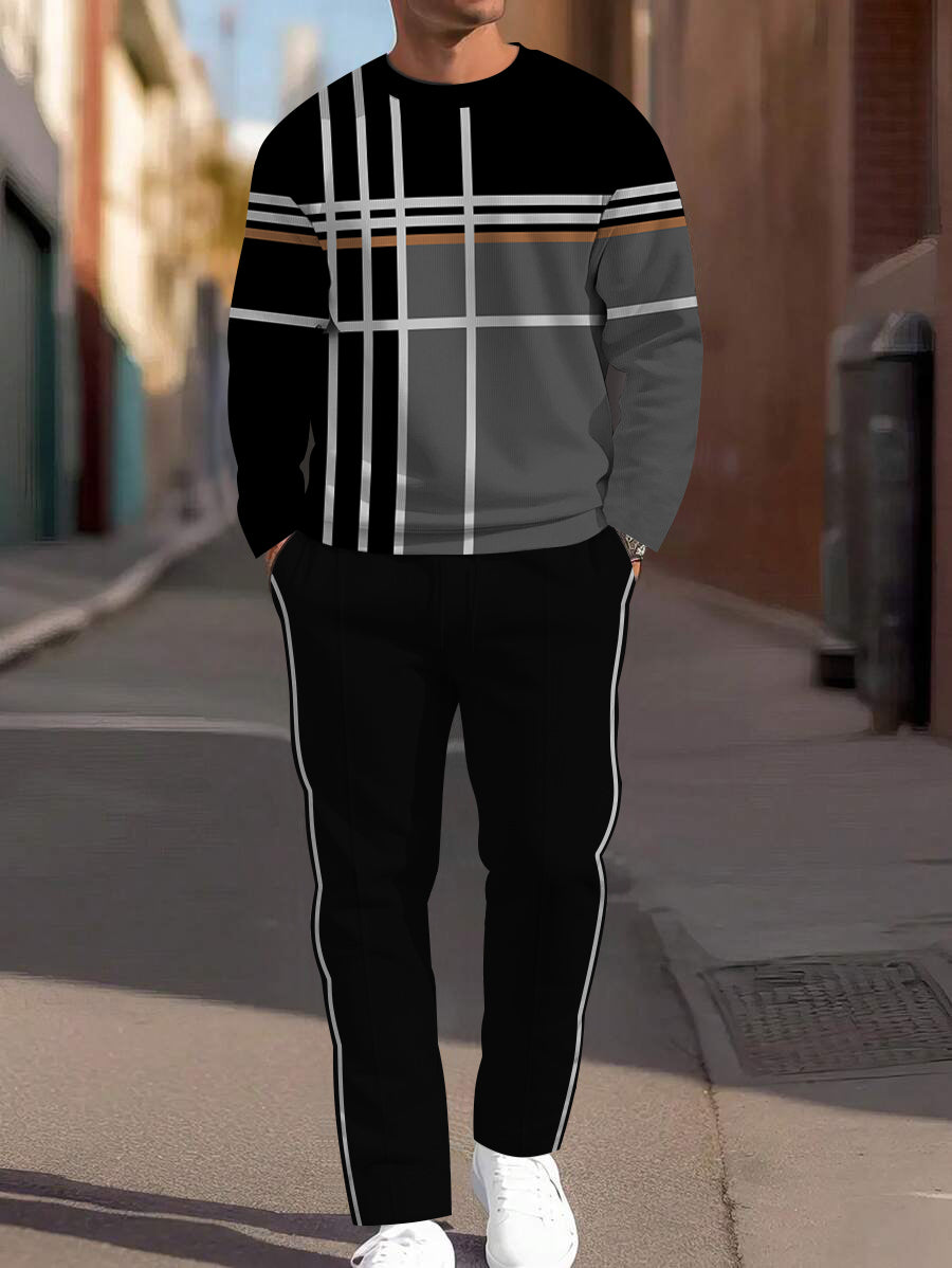 Long Sleeve Casual Two-piece Set - DUVAL