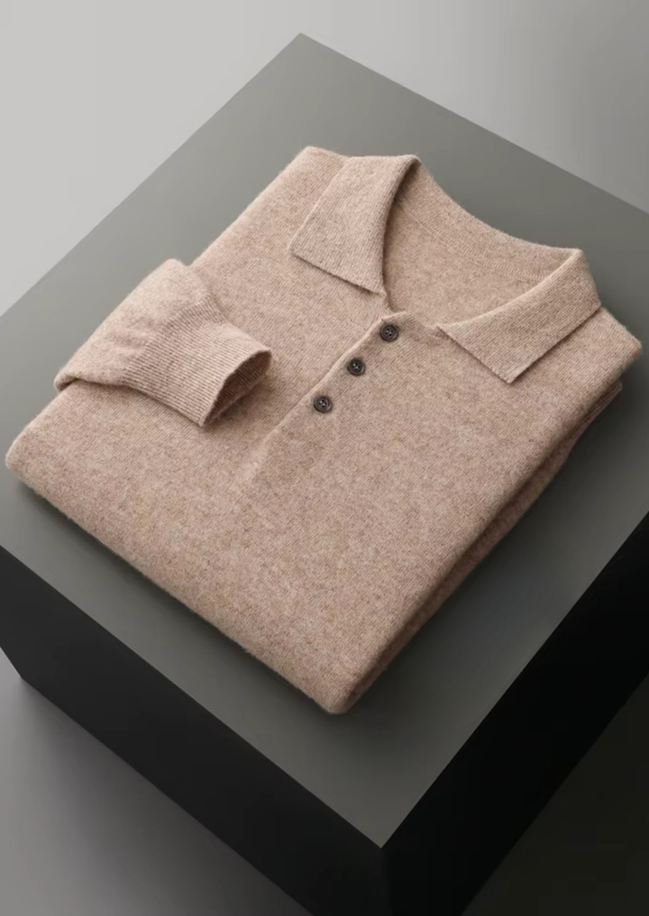 Pure Extra-Fine Merino Wool Classic Sweater Polo