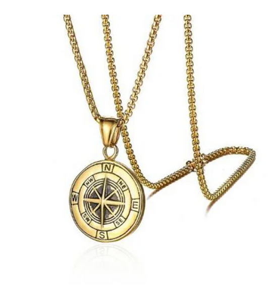 Original Golden Compass Luxury Necklace Pendant