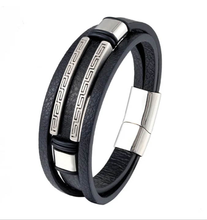 Designer Leather Bracelet Set
