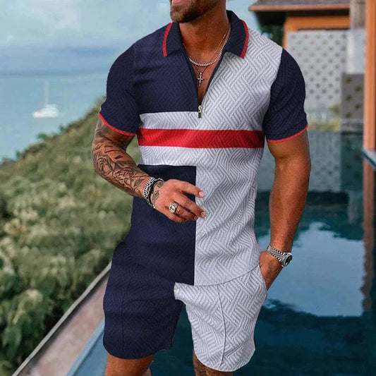 Riviera Polo Shirt And Shorts Co-Ord